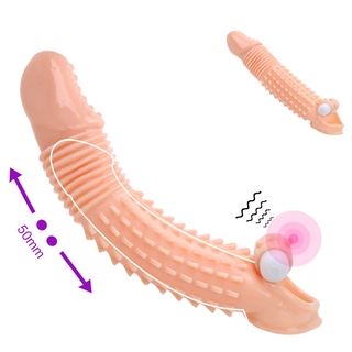 Sex Pleasure Orgas Enlargement Sleeve Vibrating Condoms Sex Toys For Couples Delay Ejaculation Sex Product