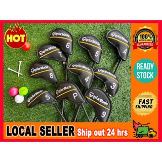 10pcs Taylormade New Golf Iron Cover Golf Head Cover Set Protect golf clubs (READY STOCK)