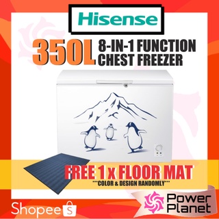 [FREE FLOOR MAT] Hisense Chest Freezer -350L FC428D4BWY ( 8 IN 1 Function) (Peti Pembeku / Peti Sejuk Beku / 冷藏箱 冷冻箱)