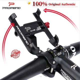 Ready stock Promend Original quality Aluminum Alloy Bike Mobile Phone Holder Adjustable Bicycle Phone Holder Non-slip MTB Phone Stand Cycling Accessories