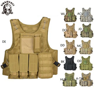 Camouflage Hunting Military Combat Tactical Vest Armor CS Outdoor Jungle Hunting