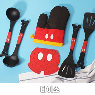 [ Daiso Korea x Disney ] Mickey Mouse cooking tools / 4 in one set /Salad Tongs /Ladle /Balloon Whisk