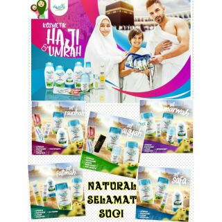 Suchi Umrah Haji : SET- losyen, mandian, deodoran, lipbalm, Krim UV, krim b'fit (lenguh)
