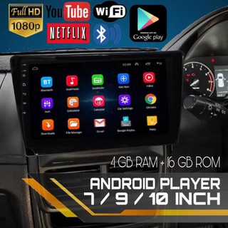 ‼ FREE SHIPPING ‼ 9/10 inch Android Player 4GB+16GB Touch Screen Stereo Radio Bluetooth Double 2Din Android 9.1