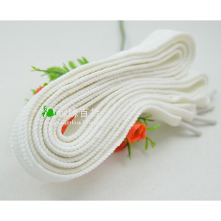 Ready stock_ personality flat shoelaces wide casual shoes white sneakers shoes white shoelaces width 2 cm. 1.5 cm