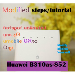 Huawei B310as-852 4G LTE Modem Modify Steps / Tutorial File
