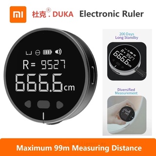New Xiaomi DUKA Multifunctional Electric Ruler 99M Length Measurement Volume Measure Distance Meter