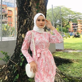 BAJU KURUNG RAYA WARNA PASTEL LEMBUT 2021 kurung moden Zoe Arissa Kurung Moden Peplum Floral Pastel KUALITY TERBAIK