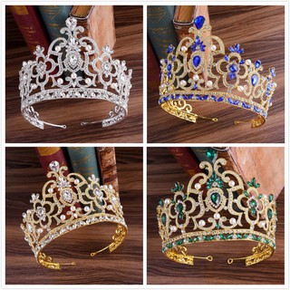 New! Luxury Sparkling Hollow Out Bridal Wedding Big Crowns