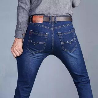 Seluar Jeans Lelaki Men's Jeans Skinny Fit Denim Pants Fashion Man Trousers Loose Work Pants No.2
