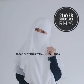 WHITE COLLECTION NIQAB & PURDAH BY SYANAS