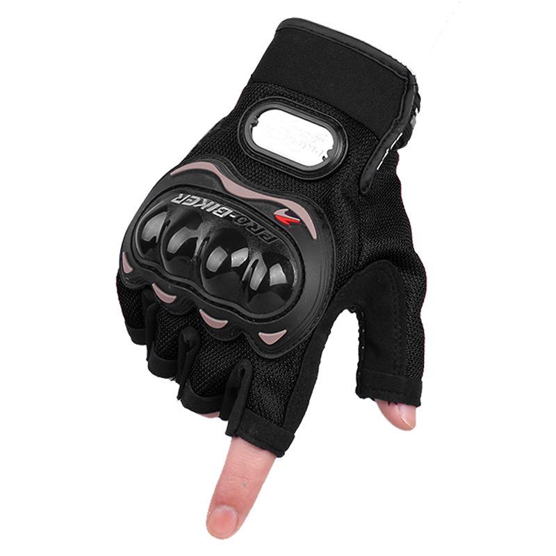 Half Finger Motorcycle Gloves Breathable Motorbike Gloves