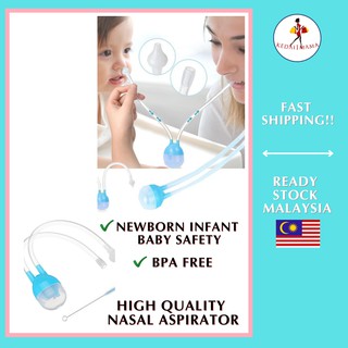 [High QUALITY] Baby Safe Sedut Hingus Infant New Born Nasal Aspirator Buang Hingus Nasal Suction Baby nose Cleaner