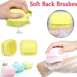 2 IN 1 Body Scrub Gentle Body Brush Skin Scrubber Bath & Shower Loofah Silicone Brush