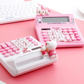 Cute KT 12-digit solar cartoon Hello Kitty calculator