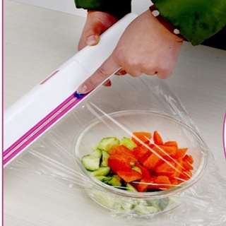 Food Plastic Cling Wrap Dispenser Preservative Film Cutter Kitchen Tool Accessories Cooking Tools
