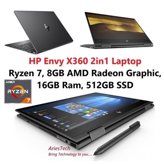 Gaming Laptop HP Envy x360 intel Core i7, Ryzen7, Ryzen5, Ryzen3 16GB Ram, 512GB SSD, 12GB Graphic and Gaming Notebook