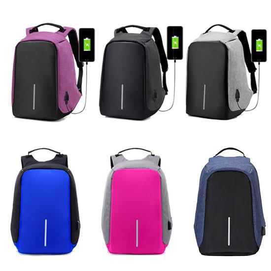 【free shipping】USB Charger Bag waterproof anti - theft laptop backpack