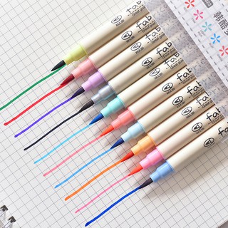 10Colors Write Pen Set Calligraphy Marker pens Bright Colors for Art Supplies
