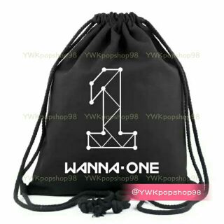 Wanna One Drawstring canvas totebag stock clearance *LOCAL ready stock*