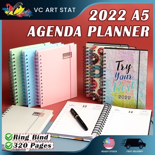 VC Art 2022 Agenda Planner Diary Ring Bind A5 Size