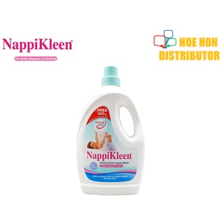 NappiKleen Antibacterial Liquid Clothing Laundry Wash 2.4kg (2kg Free 400g)