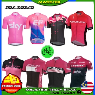 MASSTEK [Pre-Order] Pink Cycling Jersey Women Bicycle Bike Clothing Downhill Jersey Racing Bicycle Cycling Sport Wear