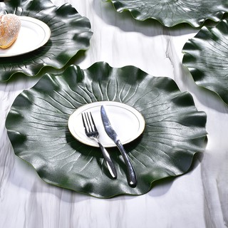 Kitchen Placemat Leaves Pvc Dining Table Mat Pads Bowl Pad Coasters Waterproof