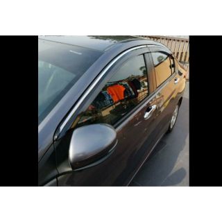 Honda City 2014-2019 Injection chrome door visor