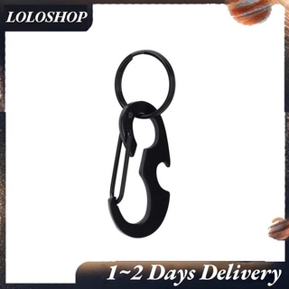 Loloshop Camping Outdoor Keyring EDC Carabiner Snap Hook Hanger Keychain