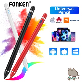 FONKEN Universal Capacitive Active Stylus Touch Screen Pen Smart IOS/Android Apple iPad Phone Pencil Touch Drawing Tablet Smartphone