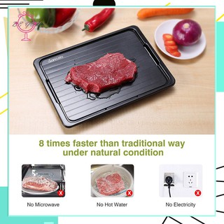 Fast Defrosting Tray with Cleaner Frozen Meat Defrost Food Thawing Plate Board Kitchen Tool (1)