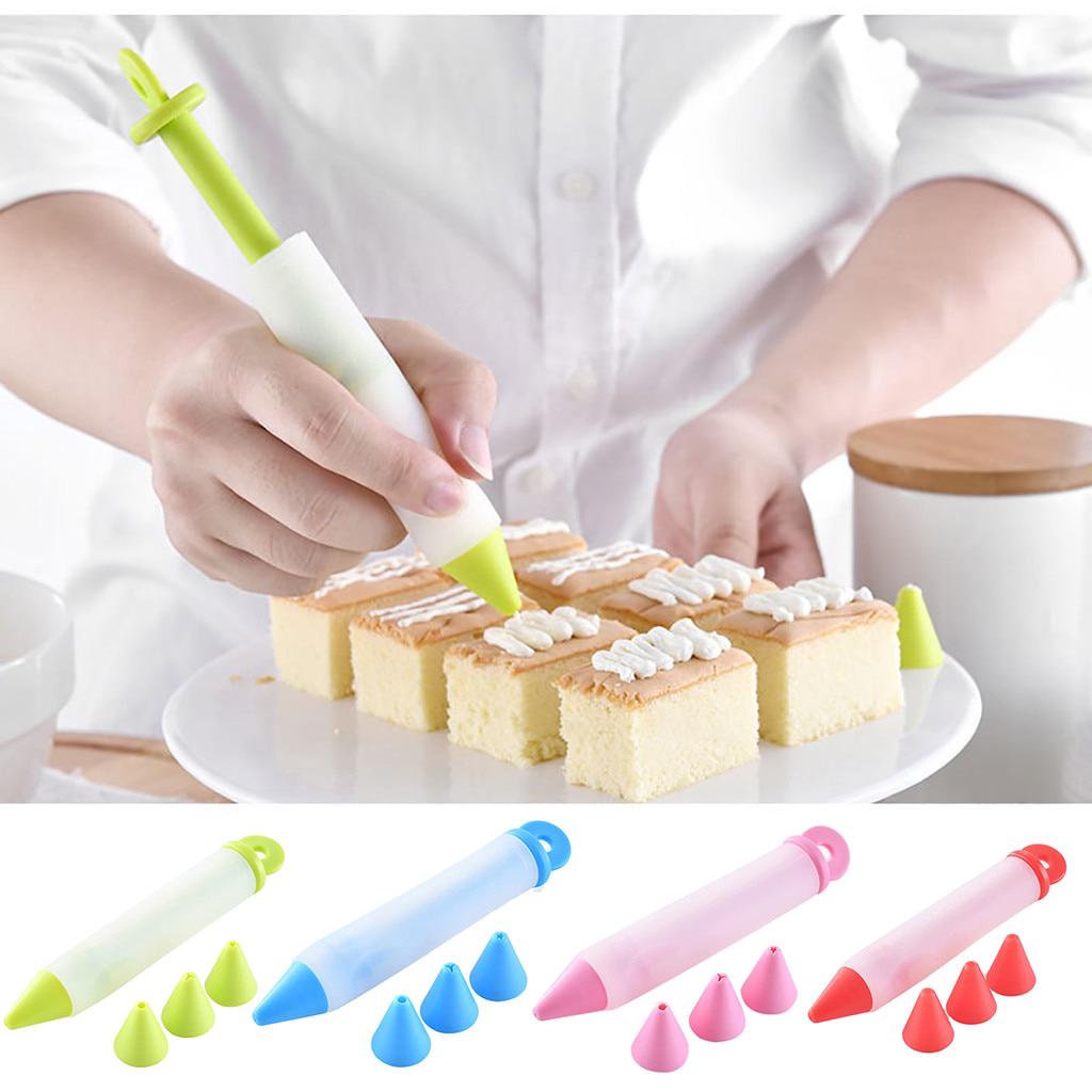 Silicone Food Writing Pen Chocolate Cake Decorating Tools Cream Icing Piping