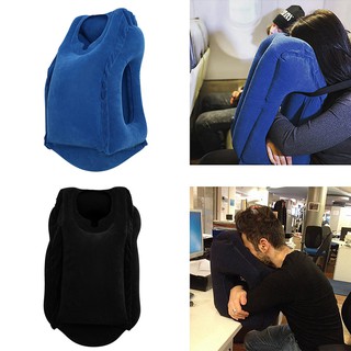 2019 INFLATABLE AIR CUSHION TRAVEL PILLOW HEAD NECK SLEEP SUPPORT CAMPING FLIGHT inflatable travel pillow