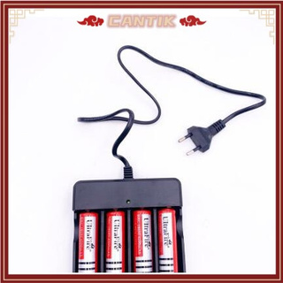 READY STOCK 4 SLOT CHARGER 4.2V 3.7V RECHARGEABLE LI-ION BATTERY BUTTON TOP BATERAI 18650