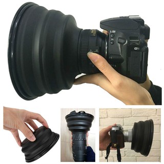 Ultimate Lens Cover Anti-glass Reflective Silicone Lens Hood Camera Protection