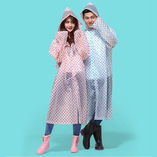 Outdoor raincoat Thicken adult size riding poncho Portable transparent raincoat