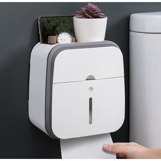 Toilet Tissue Box Toilet Toilet Paper Storage Rack Wall-Mounted Drawer Hole-Free Creative Waterproof Tissue Rack