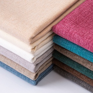 Cotton and linen fabric, linen fabric, thick solid color fabric, dustproof old coarse cloth canvas sofa background cloth