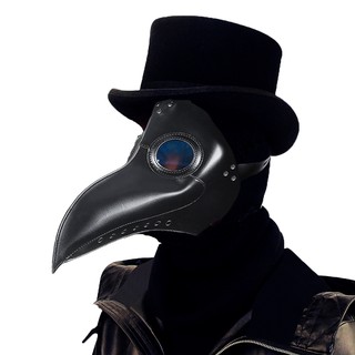 Plague Doctor Mask Halloween Costume Long Nose Beak Cosplay Steampunk