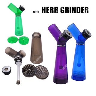 Herb Grinder Portable Bottle Travel Cup Metal Plastic Filter Accessories