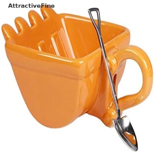 [AttractiveFine] 330ml Funny Mugs Excavator Bucket Model Coffee Mug For Coffee Best Gift Cake Cup