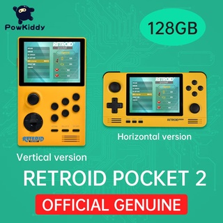 POWKIDDY Retroid Pocket 2 Retro Game Console 3.5-inch IPS Screen Android and Pandora Dual System 3D Games