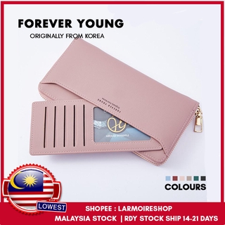 🇰🇷🇰🇷 Forever Young Women Long Zip Purse & Wallet Dompet Wanita