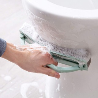 Kitchen Cleaning Bathroom Toilet Kitchen Glass Wall Cleaning Bath Brush Plastic Handle Sponge Bath Bottom