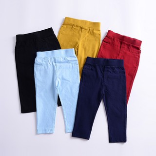 【dudubaba】Fashion Kids Soild Color Pencil Pants Cotton Trousers
