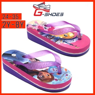 [G-SHOES] Ready Stock Kids Girls Frozen and Pony Foam Thick Flip Flop Sandals Slippers