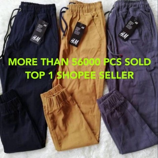 🔥HOT ITEM SELUAR JOGGER 🏃‍♂️ 🔥Unisex Elasticated Waist Plain Jogger Pants With Size S M L XL 2XL