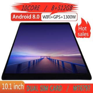 【 Fast Shipping】 Andoid Tablet 10.1 Inch 8+512GB Tablets 4G/Wifi Tablets PC Computer
