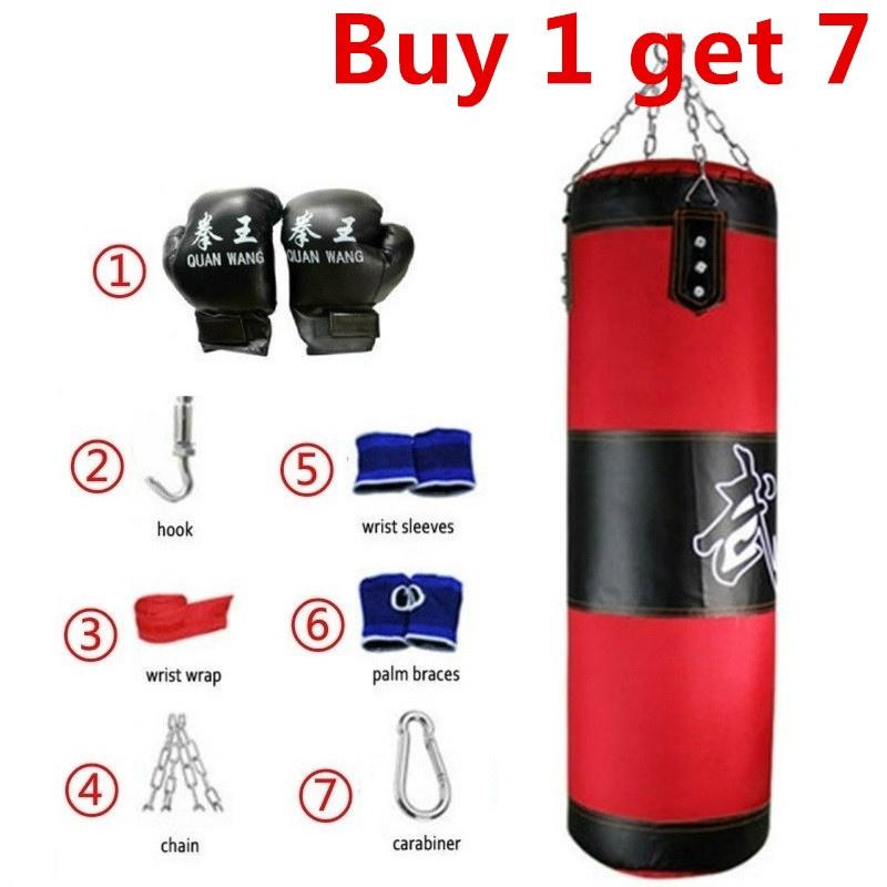 60cm 80cm 100cm 120cm Training Fitness Boxing Punching Bag Empty Sport Kick Sandbag (1)